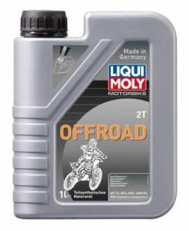 ОЛИВА МОТОРНА НАПІВСИНТ. 2-ТАКТНА MOTORBIKE 2T OFFROAD 1Л LIQUI MOLY 3065