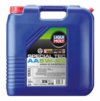 ОЛИВА МОТОРНА SPECIAL TEC AA 5W-20 20Л LIQUI MOLY 3834