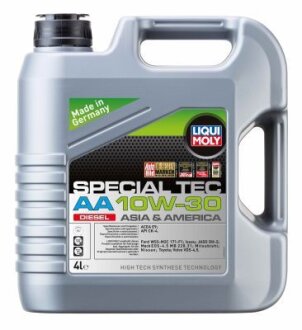 ОЛИВА МОТОРНА SPECIAL TEC AA 10W-30 DIESEL 4Л LIQUI MOLY 39027