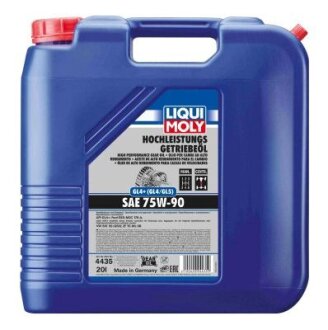 ОЛИВА ТРАНСМIСIЙНА HOCHLEISTUNGS-GETRIEBEOIL (GL4+) 75W-90 20Л LIQUI MOLY 4435