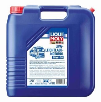 ОЛИВА МОТОРНА LKW-LEICHTLAUF MOTOROIL 10W-40 20Л LIQUI MOLY 4743