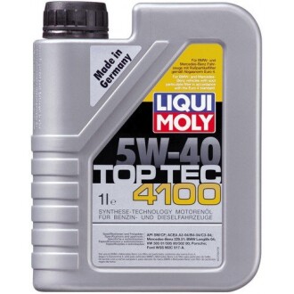 Олива моторна TOP TEC 4100 5W-40 API SN/CF ACEA A3/B4/C3 (Каністра 1л) LIQUI MOLY 7500