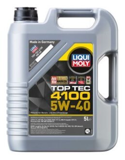 ОЛИВА МОТОРНА TOP TEC 4100 5W-40 5Л LIQUI MOLY 7501