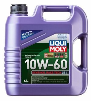 ОЛИВА МОТОРНА SYNTHOIL RACE TECH GT1 10W-60 4Л LIQUI MOLY 7535