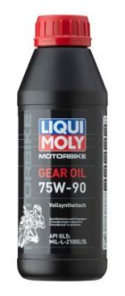 ОЛИВА СИНТЕТИЧНА ДЛЯ МОТО-ТРАНСМIСIЙ MOTORBIKE GEAR OIL 75W-90 0,5Л LIQUI MOLY 7589