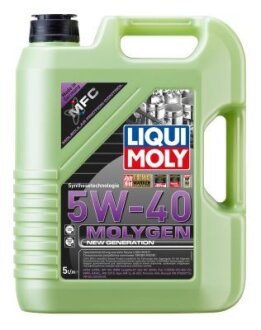 ОЛИВА МОТОРНА MOLYGEN NEW GENERATION 5W-40 5Л LIQUI MOLY 9055