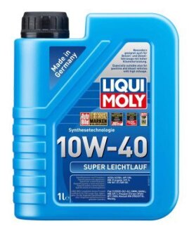 ОЛИВА МОТОРНА SUPER LEICHTLAUF 10W-40 1Л LIQUI MOLY 9503