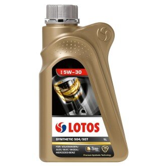 Олива моторна Synthetic 504/507 5W-30 1 л (WF-K104E10-0H0) Lotos 300022