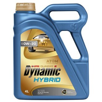 Олива моторна Quazar Dynamic Hybrid SAE 0W-20 4 л (WF-K405H30-0H0) Lotos 300502