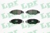 Колодка гальм. диск. PEUGEOT 206 1.1I, 1.4I, 1.6I, 1.9D,TD 11.00 - передн. (LPR) LPR s.r.l 05P708 (фото 1)