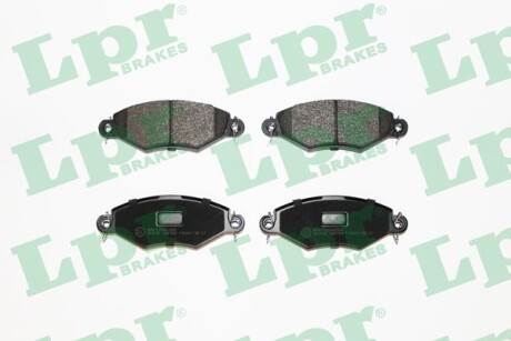 Колодка тормозов. диск. PEUGEOT 206 1.1I, 1.4I, 1.6I, 1.9D,TD 11.00 – передн. (выр-во LPR) LPR s.r.l 05P708