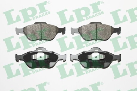 Колодка тормозов. диск. FORD FIESTA, FUSION, MAZDA 2 передн. (выр-во LPR) LPR s.r.l 05P949