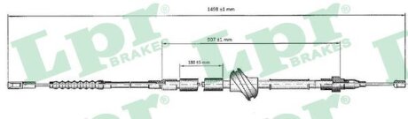 Трос ручного тормоза LPR s.r.l C0033B