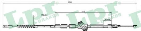 Трос ручного гальма LPR s.r.l C0055B