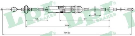 Трос сцепления LPR s.r.l C0135C