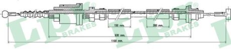Трос сцепления LPR s.r.l C0251C