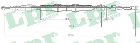 Трос ручного тормоза LPR s.r.l C0258B