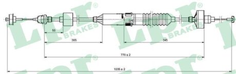 Трос сцепления LPR s.r.l C0260C