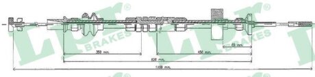 Трос сцепления LPR s.r.l C0273C