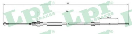 Трос ручного тормоза LPR s.r.l C0967B