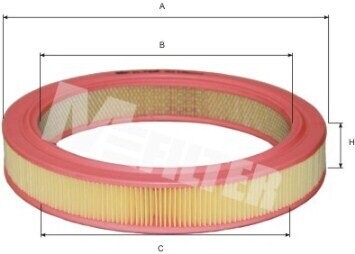 Фильтр воздушный MAZDA 626 (выр-во) M-FILTER A110