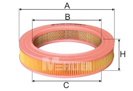 Фільтр повітряний OPEL M-FILTER A122