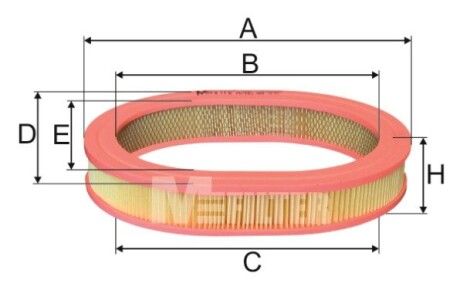 Фільтр повітряний MAZDA M-FILTER A285