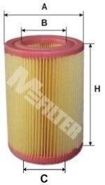 Фильтр воздушный Smart Cabrio/Fortwo 00-07 M-FILTER A 8025