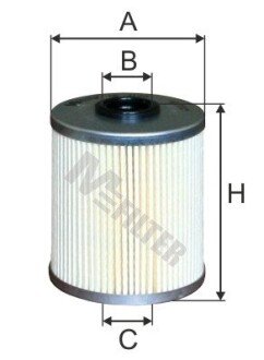 Фільтр паливний Master/Trafic 1.9-2.5 dCi 03- (Purflux) M-FILTER DE 3129