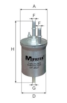 Фильтр топливный VAG 1.0-2.0 99-09 (выр-во) M-FILTER DF3527