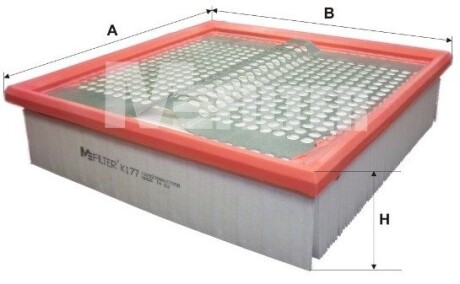 Фільтр повітряний MB 124 M-FILTER K177