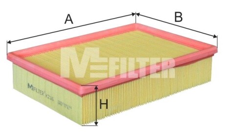 Фільтр повітряний FORD M-FILTER K216