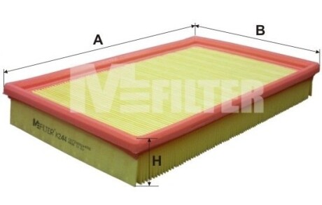 Фильтр воздушный OPEL Vectra (выр-во) M-FILTER K244