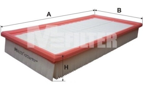 Фильтр воздушный AUDI, VW, SKODA (выр-во) M-FILTER K272