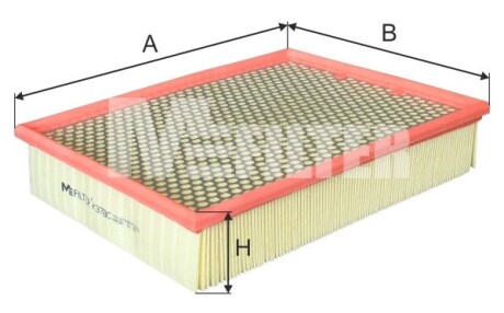Фільтр повітряний MB SPRINTER, VITO (посилений сіткою) M-FILTER K378C