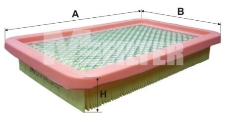 Фільтр повітряний MAZDA 626 M-FILTER K412
