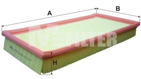 Фільтр повітряний MITSUBISHI Carisma M-FILTER K425 (фото 1)