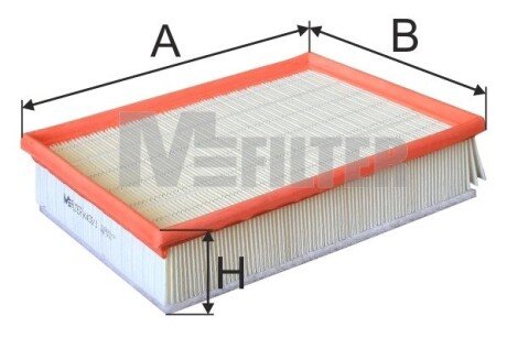 Фильтр воздушный T4 96-03 (с предфильтром)) M-FILTER K 433/1