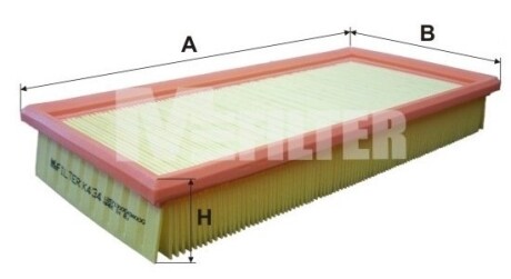 Фильтр воздушный TOYOTA Avensis 98-, Carina E (выр-во) M-FILTER K434