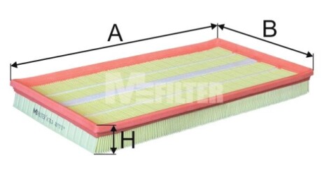 Фільтр повітряний MB Vito M-FILTER K763