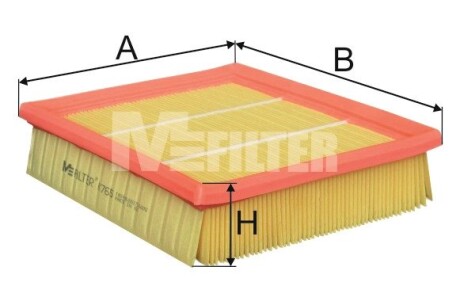 Фильтр воздушный MB A-Klasse (W169) 04-12 (выр-во) M-FILTER K765