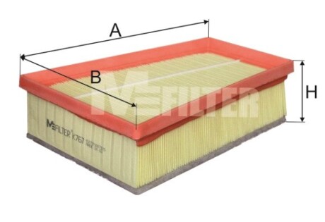 Фільтр повітряний Renault M-FILTER K767