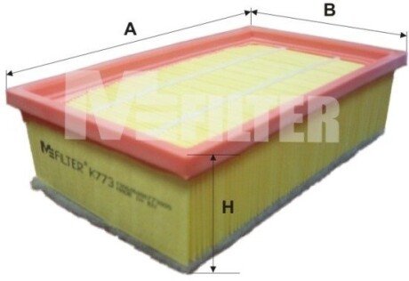 Фільтр повітряний M-FILTER K 773