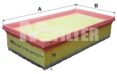 Фільтр повітряний CITROEN, PEUGEOT M-FILTER K776