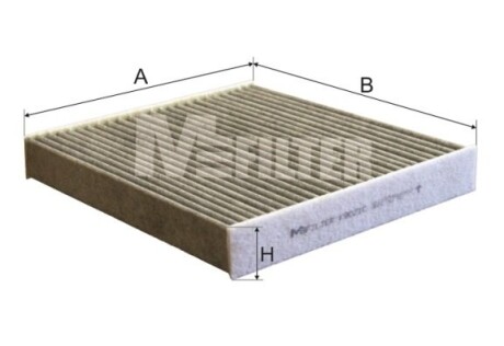 Фільтр салону LEXUS; TOYOTA (вугільний) M-FILTER K9021C