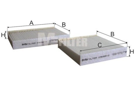 Фільтр салона M-FILTER K90582