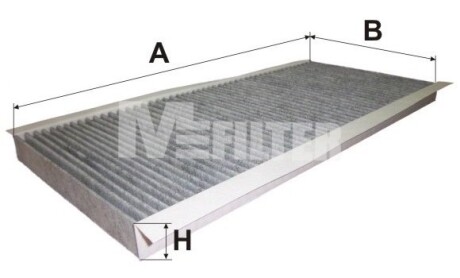 Фільтр салону BMW, LAND ROVER вугільний M-FILTER K9073C