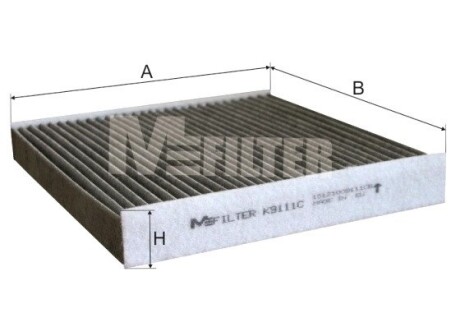 Фільтр салону вугільний M-FILTER K9111C