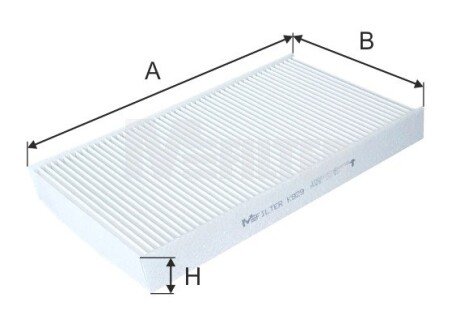 Фільтр салону Citroen C2/C3/C4/Peug 307/308 02- M-FILTER K 929 (фото 1)