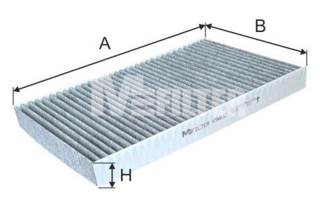 Фільтр салону Audi A6 94-05 (+AC/вугільний) M-FILTER K 940C